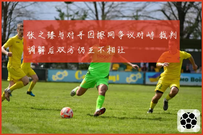 张之臻与对手因擦网争议对峙 裁判调解后双方仍互不相让